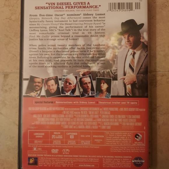 Find Me Guilty (DVD, 2006) Pre-Owned Tested Working Great Condition Great Movie - Picture 2 of 2